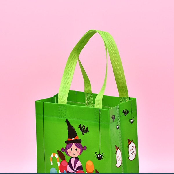 20 Pakker Halloween Ikke-vevde Poser Knask eller Knep Gaveposer P,ZQKLA