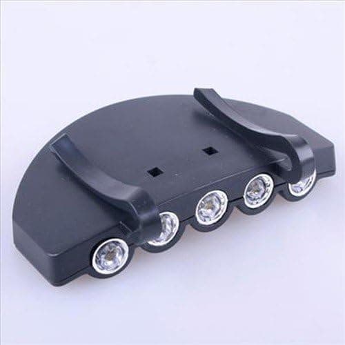 3 stk. lyssterk 5 LED clip cap hodelykt, cli, ZQKLA