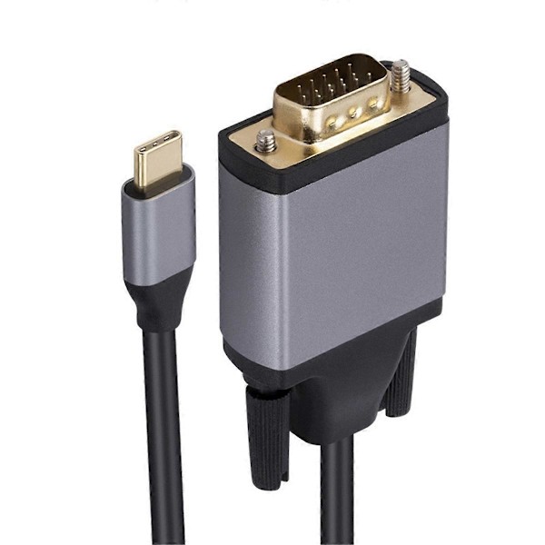 TYPE C - VGA -kaapeli USB 3.1 - VGA-sovitin 10 Gbps HD-näyttöjohto
