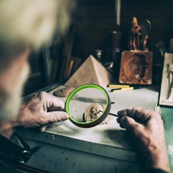 Forstørrelsesglass 8X Svart