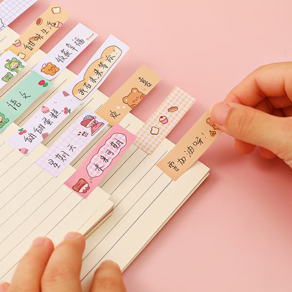 120 Ark Cartoon Mini Memo Pad Multicolor Sticky Notes Dec,ZQKLA