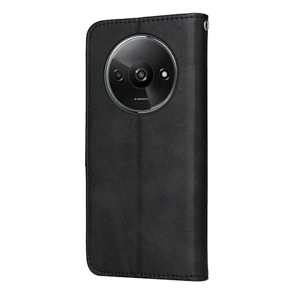 SKALO Xiaomi Redmi A3 PU-læder Pung Etui - Flere farver Sort,su