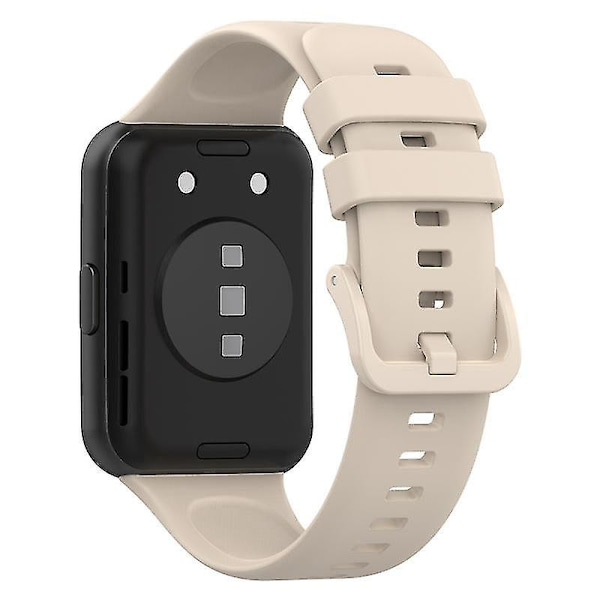 Silikone urrem til Huawei Watch Fit 2, vandtæt udskiftningsarmbånd Beige, Beige Style M Huawei Watch Fit 2
