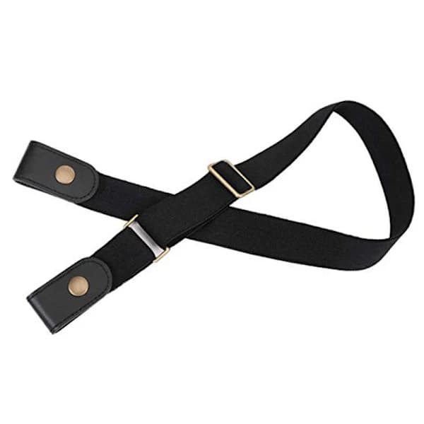 2-pack Elastiskt skärp utan spänne (one size) Svart