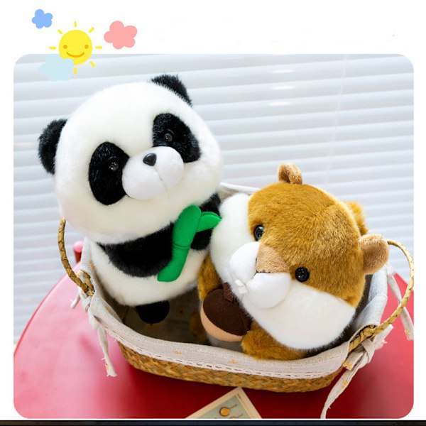 Plush 8 tum stor mjukdjursleksak (Panda), ZQKLA