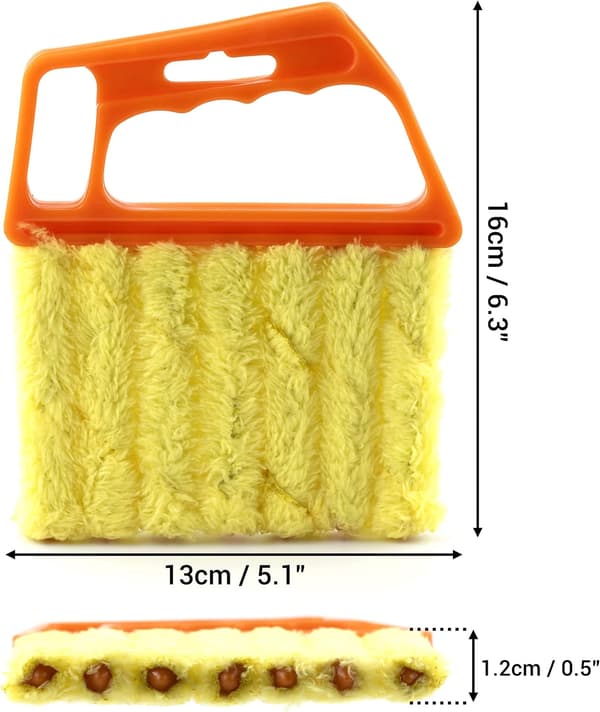 2-pack, Blind Cleaner 7-Finger Dammvippa för Fönster
