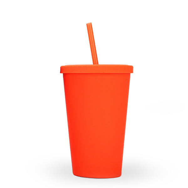 Dewenwils 16oz Kaksikerroksinen Kannettava Vesikuppi Himmeä Sarjakuva So