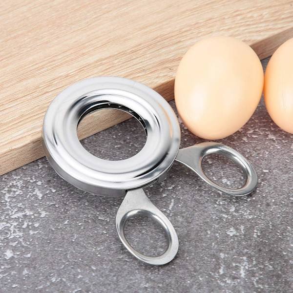 Egg Cutter - Rustfritt Stål Kokt Egg Cutter Multifunksjonell, ZQKLA
