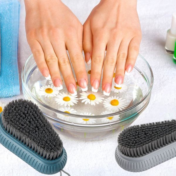 2 Nagelborstar för Handnagelrengöring, Kraftig Nagelborste, ZQKLA