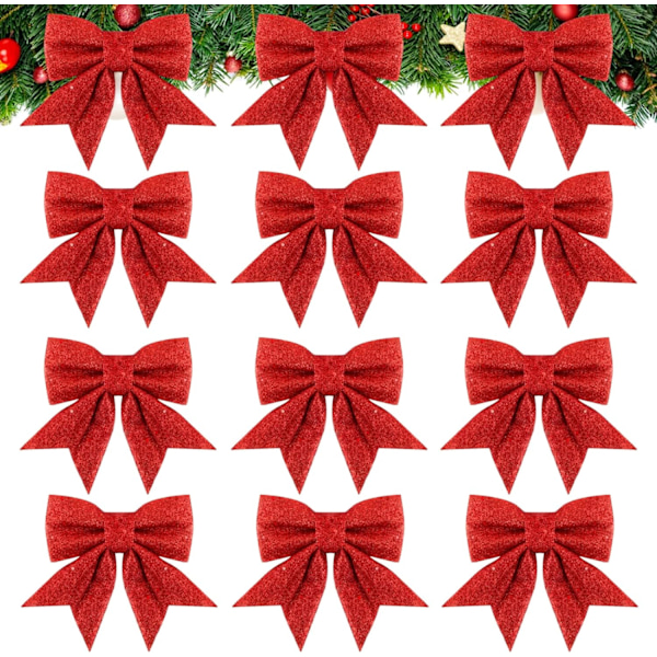 12 st Julrosetter 12x15cm Stor Julrosett, ZQKLA