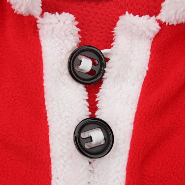 X-Large, Småbarn Pojkar Flickor Jul Tomte Fleece Varm Utekläder, ZQKLA