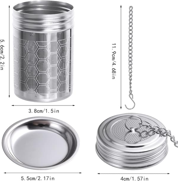 2 stk. te-infuser, tefilter te-infuser kopp med fine hull, I,ZQKLA