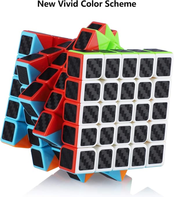 Magic Speed ​​Cube5x5x5 Hastighetskub Magisk Kub Kolfiber,ZQKLA