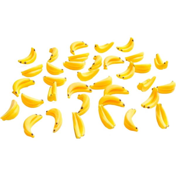 40 stk miniature bananer 1/12 skala bananmodeller miniature ,ZQKLA