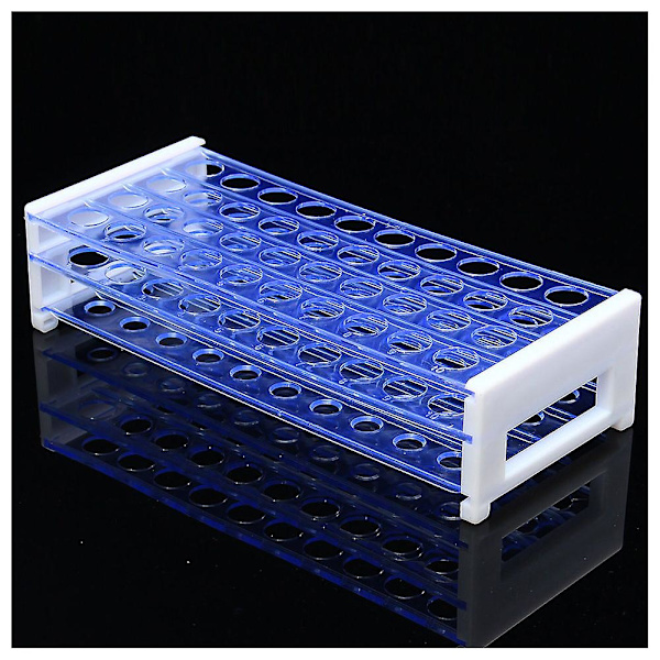 Plastik 3 lag test tube rack holder til 18mm centrifugerør stativ 40 huller