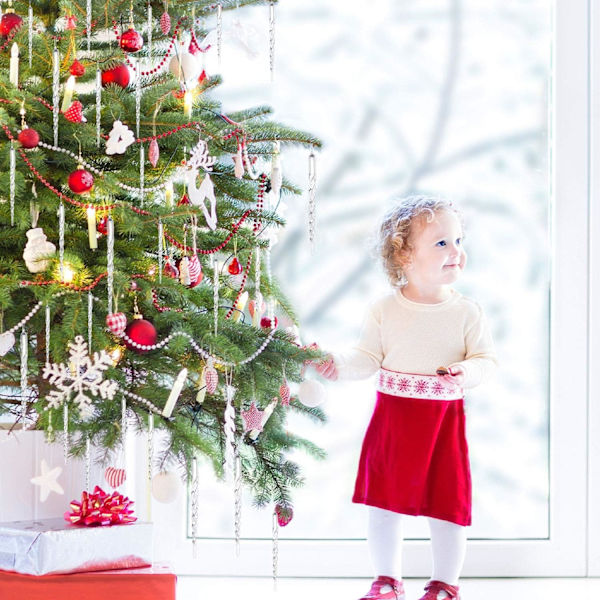 25 stk Akryl Julepynt Akryl Ishæng, 13 cm, ZQKLA