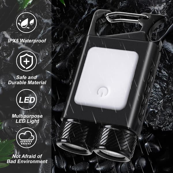 Mini LED-taskulamppu, USB ladattava LED-avainperälamppu, IP, ZQKLA