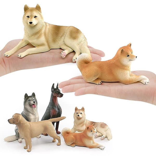 Legetøjs hund i PVC, 1 stk.