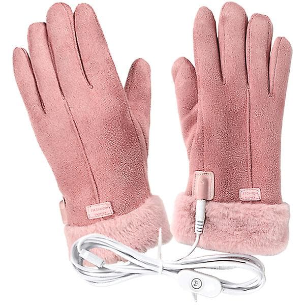 1 Set USB-uppvärmda handskar Uppvärmda handskar Kvinnor Män Uppvärmda handskar Termiska handskar