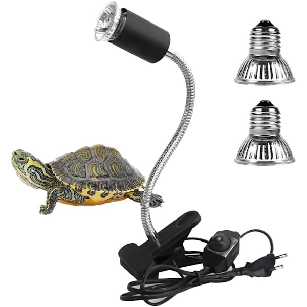 2 UVA UVB lamppua 25W ja 50W, Terraario lämmityslamppu, ZQKLA