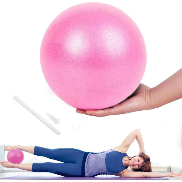 （Pinkki）Pilates-jumppapallo, Joogapallo Liukumaton Anti-Burst Fitne, ZQKLA