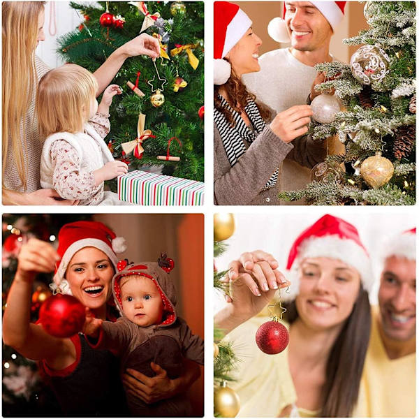 100 Stycken, Julgranskuleklämma, Julgranshängare, S Sh