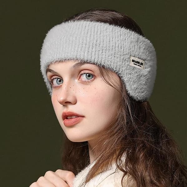Ørevarmer til Søvn, Lydtætte Ørevarmer, Støjreducerende Ørevarmer, Fleece Ørevarmer til Søvn, Studerende der Sover Gray