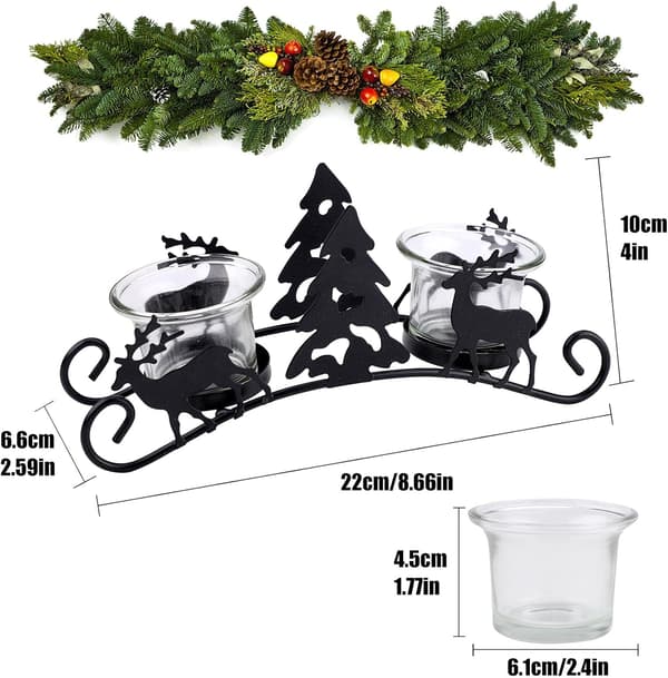 Lysestaker Jul Lysestake Vintage Metall Lysestake