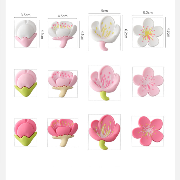 (Pink) 4 kpl Sydänmagneetteja Jääkaappimagneetti Söpö Jääkaappimagneetti, ZQKLA