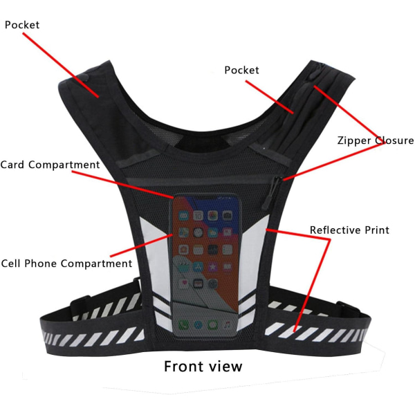 Brystsele Telefonholder | Justerbar Sports Brystsele Pose | Pasform