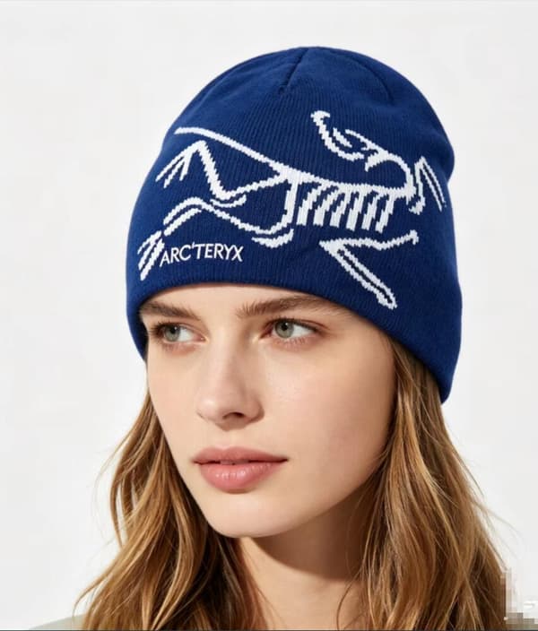 Arc'teryx Bird Head Toque Mössa Olivgrön Merinoull Stickad Vintermössa Unisex A Blue A