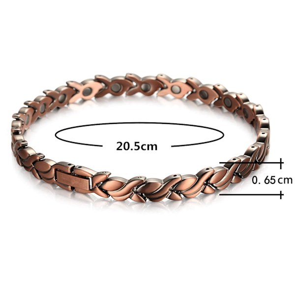 Kupari Magneettinen Nilkkakoru Tyyli c (Nilkkakoru/Iso Rannekoru (25cm/6,ZQKLA)