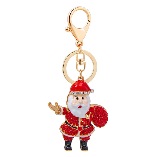 Sparkling Christmas Rhinestone Keychain Nyckelring, ZQKLA