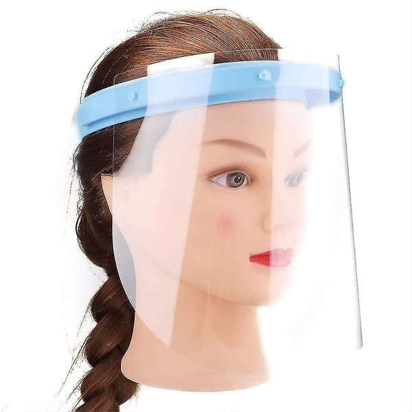 3 st Plastvisir Ansiktsskydd Justerbart Ögonskydd Transparent