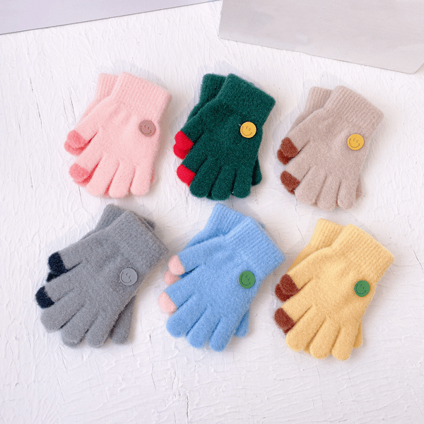 6 Par Handskar för Barn 3~6 År, Vinter Termiska Barnhandskar, ZQKLA