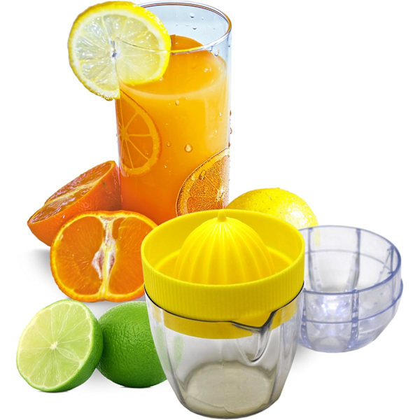 Citruspresser, Gul og Transparent, 8 x 10,4 x 5 cm, ZQKLA