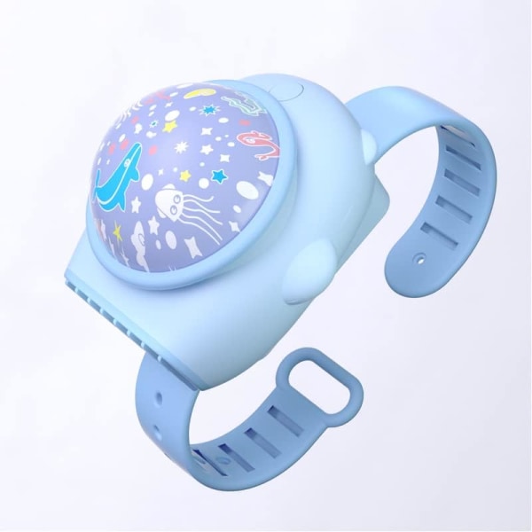 Bærbar barneklokkevifte med Star Projection Watch Fan, ZQKLA