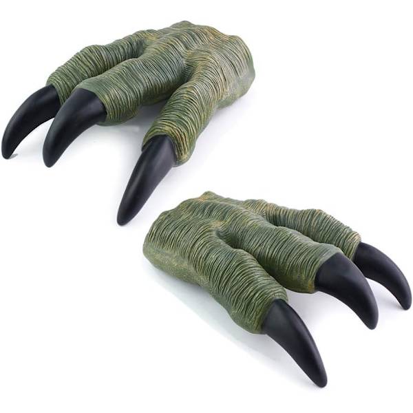 2 Pak Dinosaur Kløer Legetøj Overdimensioneret Dino Velociraptor Gummi, ZQKLA