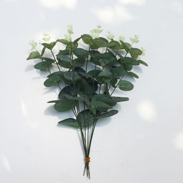 10 stk. Kunstig Plante Eukalyptus Blader Buketter, Kunstig Euk