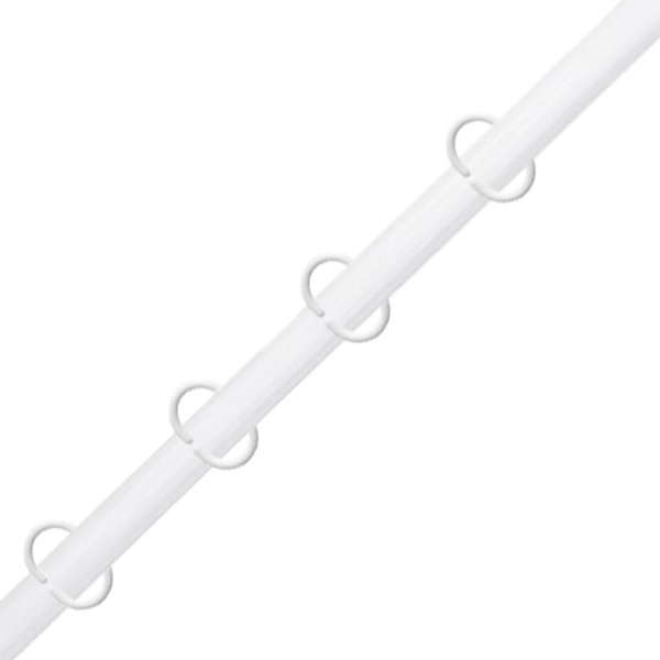 Duschdraperiringar, 12 st Plast Duschringar, C-formade Gardinringar