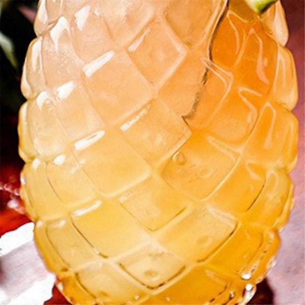 3 st Ananas Cocktailglas Präglade Juiceglas för Cocktails och Drycker
