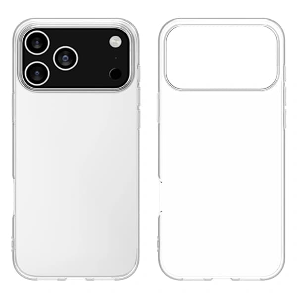 iPhone 17 Pro Kuori Slim Fit TPU Läpinäkyvä,su