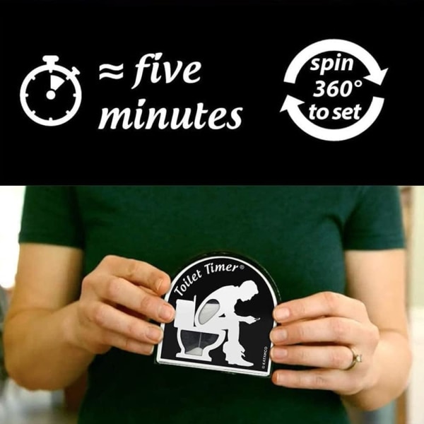 5 Minuters Toalett-Sandtimer, 5 Minuters Sandtimer för Toaletten, Toalett