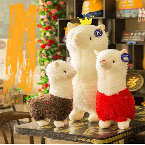 Plush 11 Tums Squishy Fylld Djurleksak (Alpacka), ZQKLA