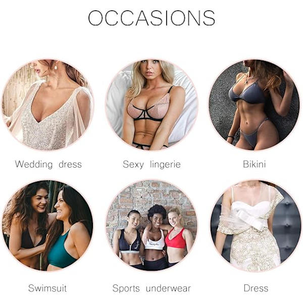 3 Par BH-inlägg, BH-kuddar, för Sportbadkläder och Bikinis (Be