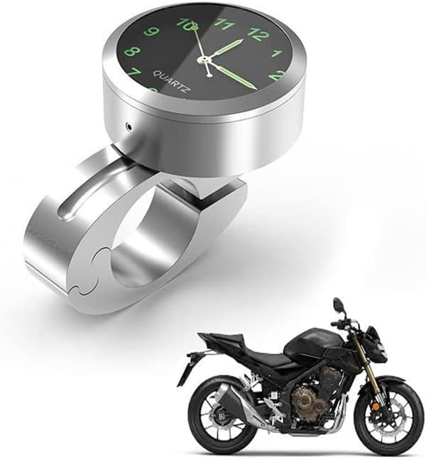 Infälld Motorcykelstyre Klocka Mini Motorcykelklocka, ZQKLA