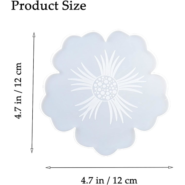 Silikoneform Epoxy Resin Bakke, Irregulær Blomst Epoxy Resin, ZQKLA