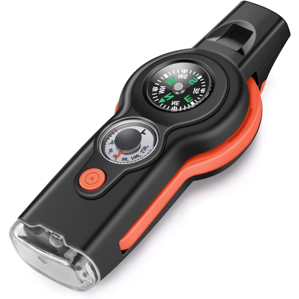 7-i-1 Emergency Survival Function Whistle, Outdoor Multifun, ZQKLA