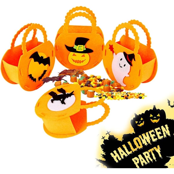 4-pack Halloween Godispåsar, Halloween Godispåse