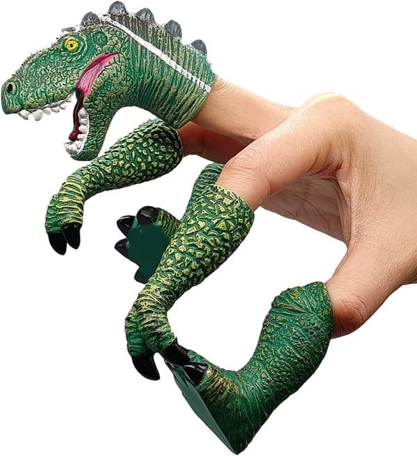 Dinosauriefingerdocka och handdocka Dino T-rex Dockor Djur Raptor